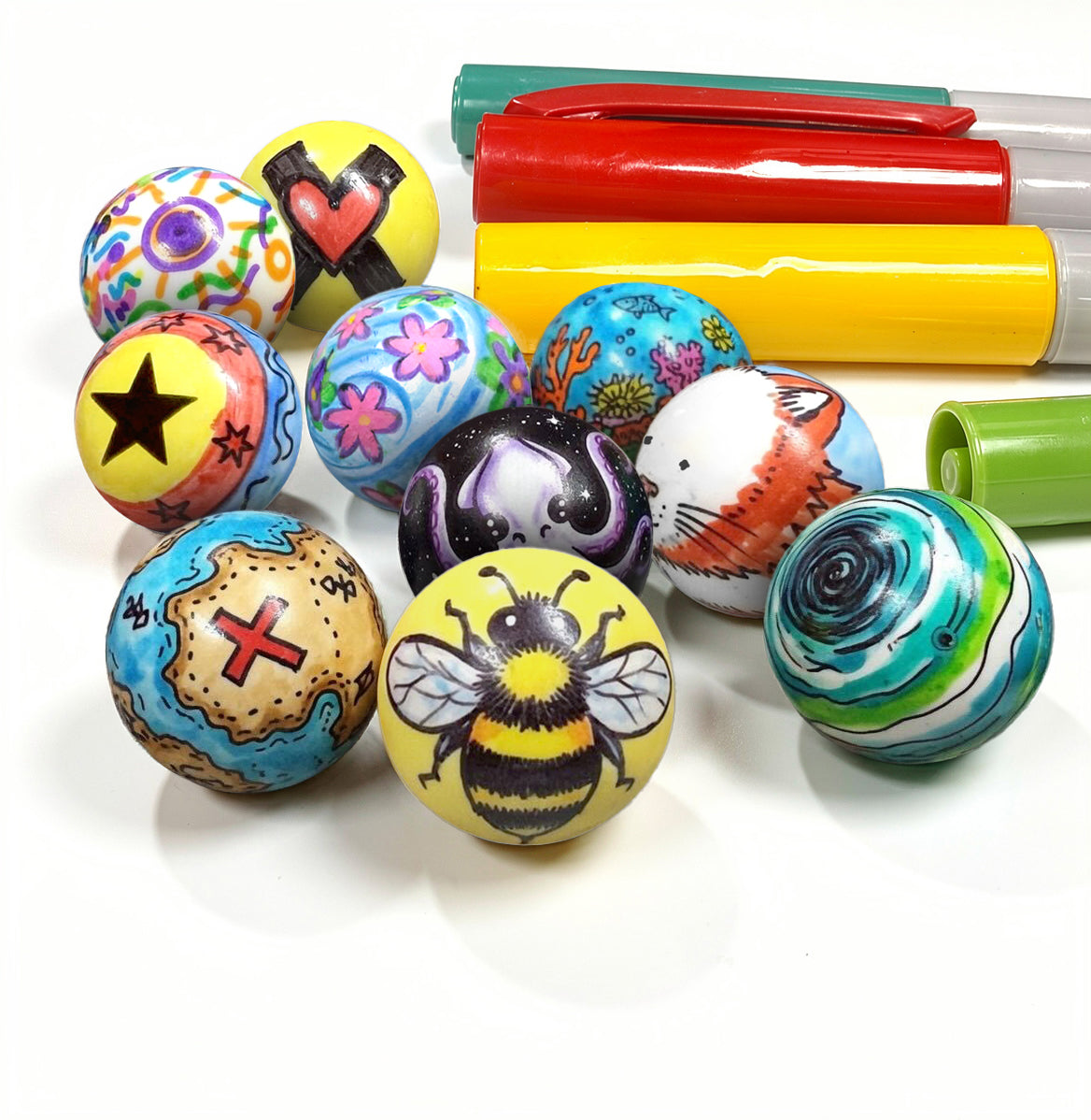 IMR Add on Pack - Design Your Own Marbles - White DIY Marbles