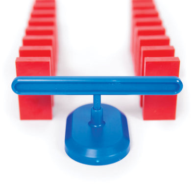 Blue Spinner Red Dominoes