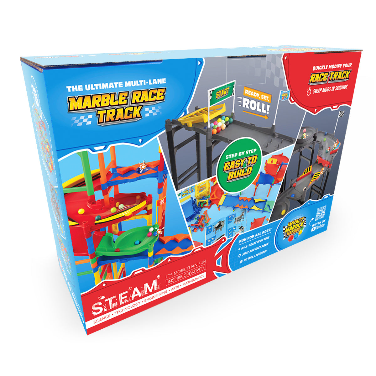 IMR Grand Prix | 363-Piece Marble Racing Track Set | Atwood Toys