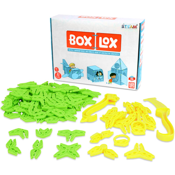 Box Lox Deluxe Green and with yellow parts