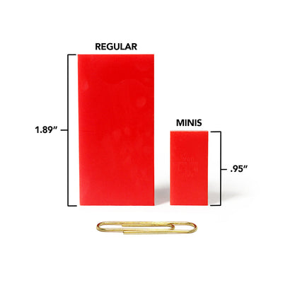 Bulk Dominoes Mini Clear neon orange description