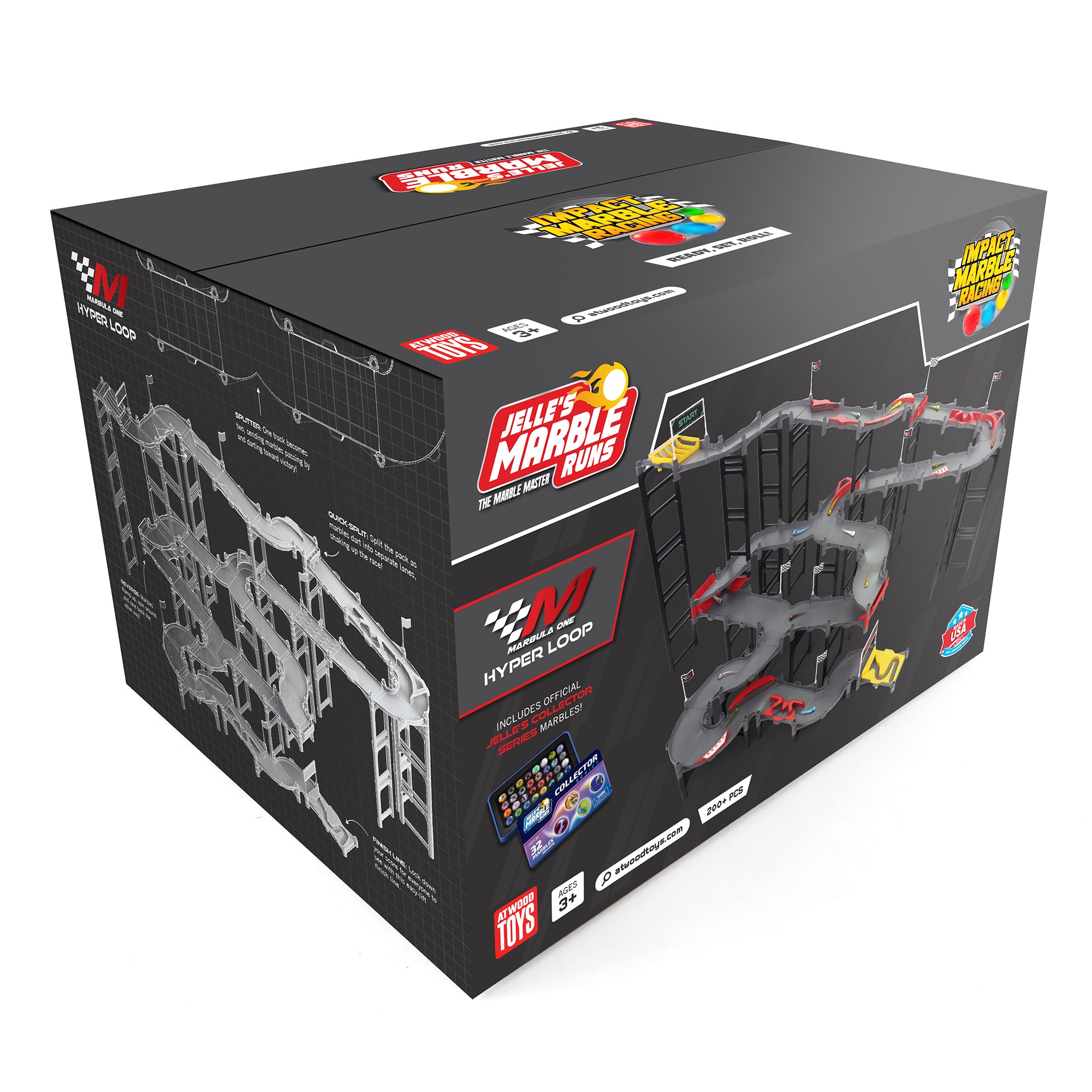 Jelle's M1 Hyper Loop Marble Racing Track | Marbula One | Atwood