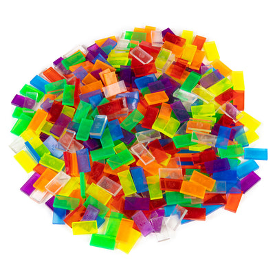 Bulk Dominoes Assortedd Clear
