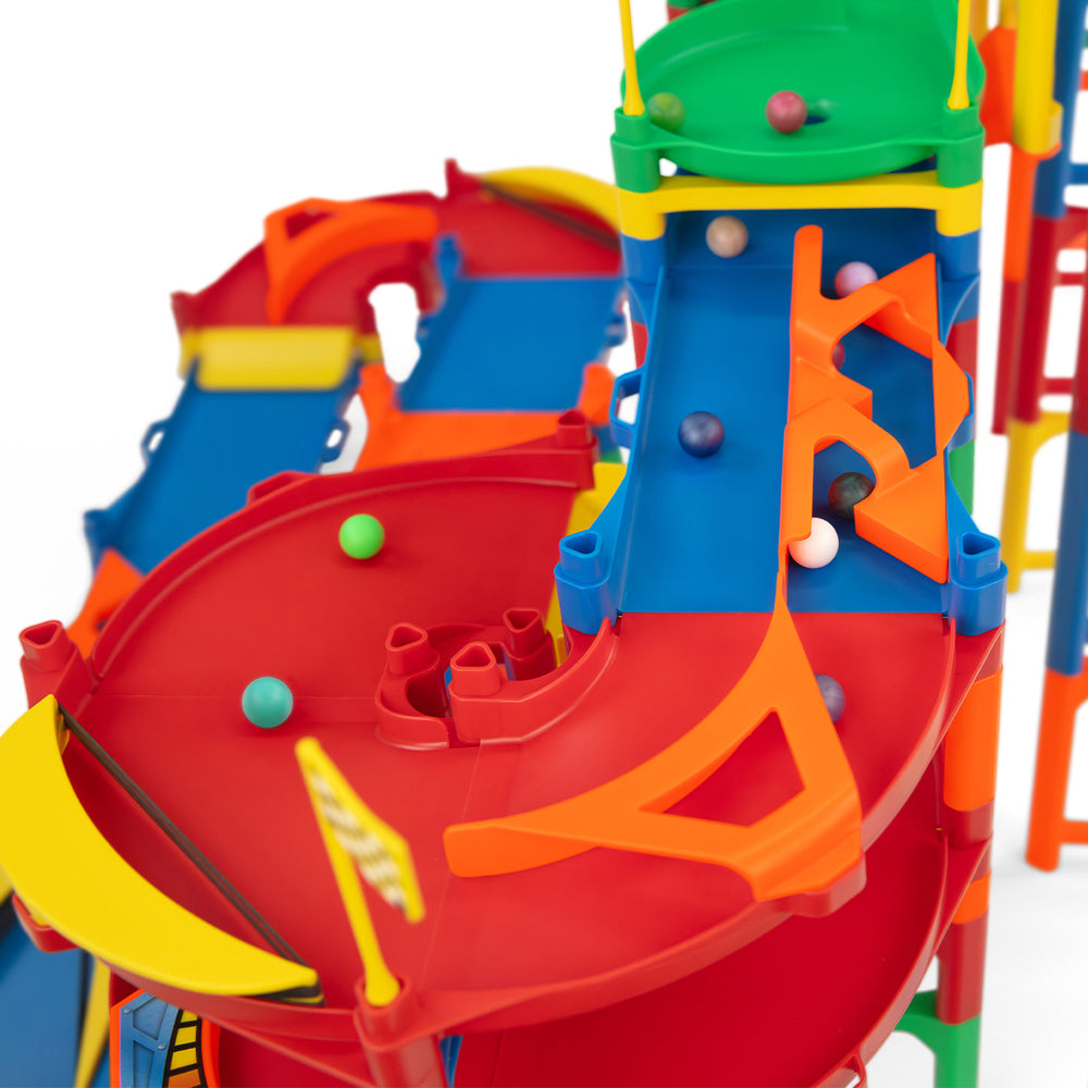 IMR Speedway 180-Piece Multi-Lane Marble Racing Track | Atwood Toys ...
