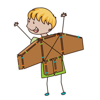 box lox orange clips cardboard jetpack