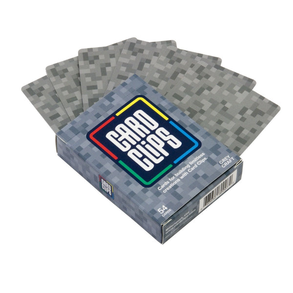 Card Clips Cards Pixel Bitcraft Grey Craft